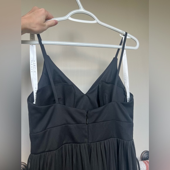 BLACK BRIDESMAID DRESS AZAZIE SIZE A4 - Picture 3 of 7